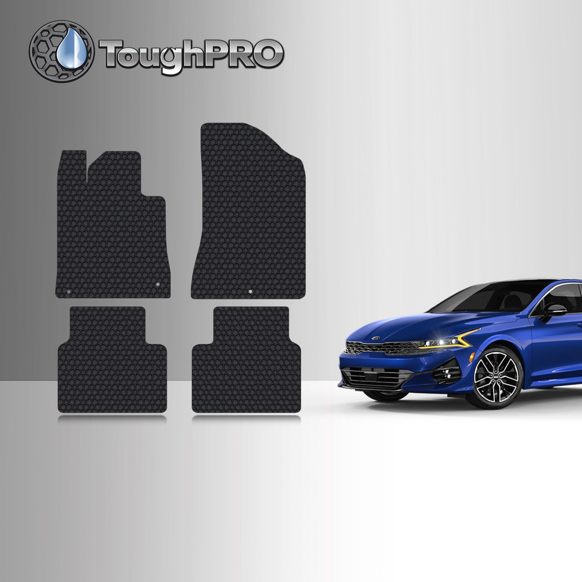 Toughpro Floor Mats Black for KIA K5 FWD All Weather Custom Etsy