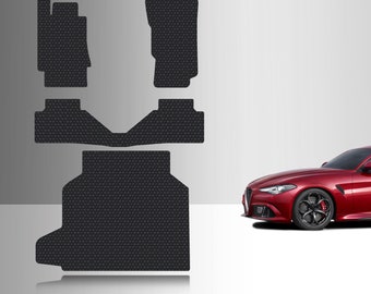 ToughPRO Full Set Floor + Cargo Mats Black For Alfa Romeo Giulia AWD Q4 All Weather 2017-2025