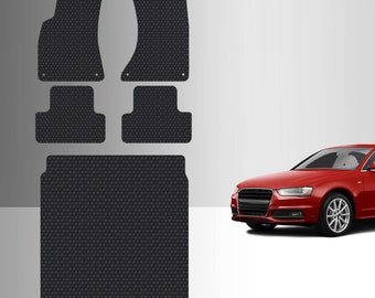 ToughPRO Full Set Floor + Cargo Mats Black For Audi A4 Sedan All Weather 2009-2016