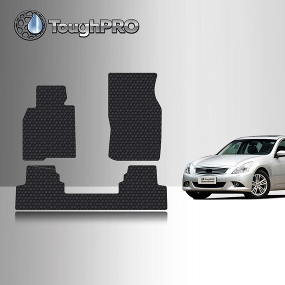 Toughpro Floor Mats Black for Infiniti G37 All Weather Custom Fit