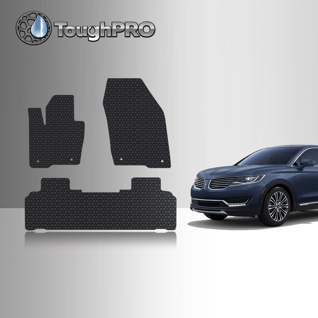 Toughpro Floor Mats Black for Lincoln MKX All Weather Custom Fit 2016
