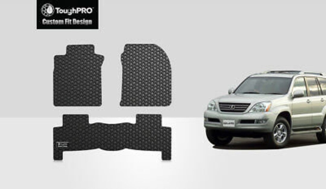 Toughpro Floor Mats Black for Lexus GX470 All Weather Custom Fit 2003