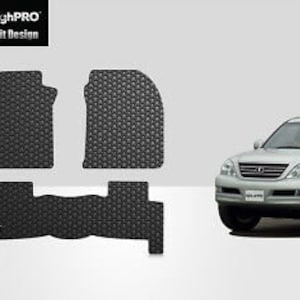 ToughPRO Floor Mats Black For Lexus GX470 All Weather Custom Fit 2003 2009