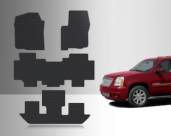 ToughPRO Floor Mats +3rd Row Black For GMC Yukon XL 2nd Row Bucket 2000-2006