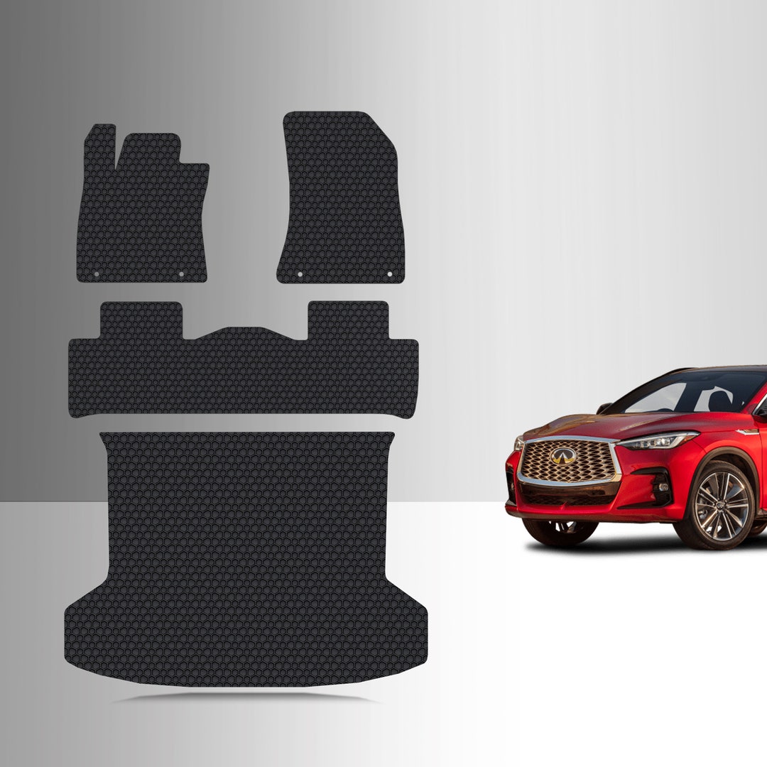 ToughPRO All-Weather Rubber Floor Mats For 2013 Infiniti JX35 – Custom Fit, Heavy Duty (Black)