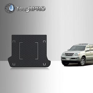 ToughPRO Cargo Mat Black For Lexus GX470 with Rails Cutout All Weather 2003-2009