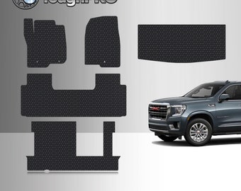 ToughPRO Full Set Black For GMC Yukon Denali 2nd Row Bench All Weather 2021-2025