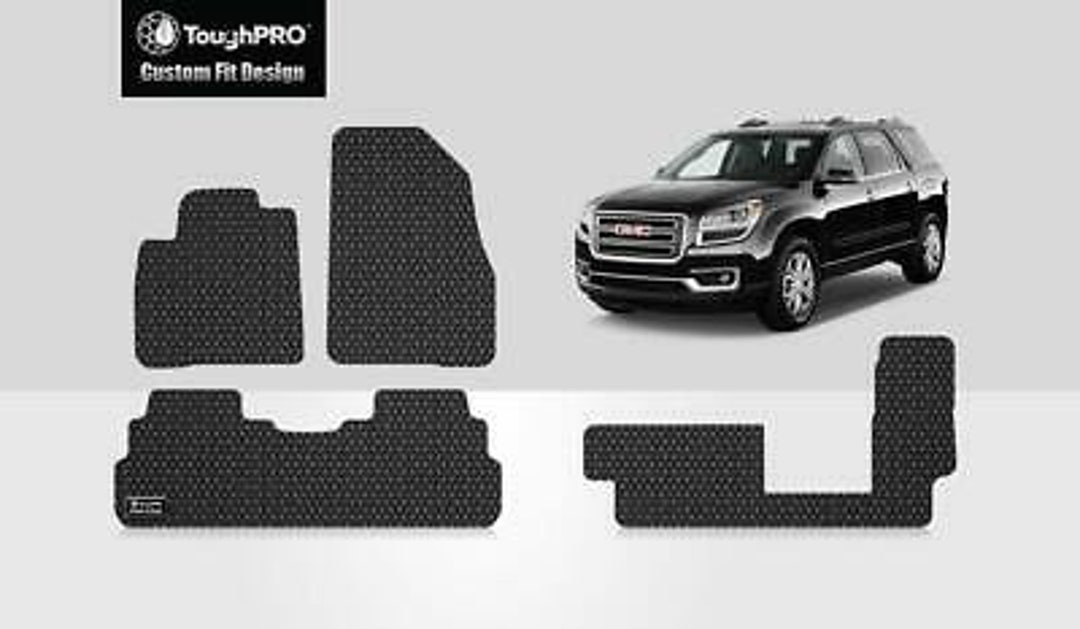 TOUGHPRO Alfombrillas De Carga Y Maletero, Accesorios Para GMC Terrain Para Todo Tipo De Clima, Resistentes (fabricados En Estados Unidos), Goma Negra 2010 2011 2012 2013 2014 2015 2016 2017
