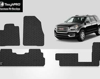 ToughPRO Floor Mats + 3rd Row Black For GMC Acadia Bench All Weather 2017-2023