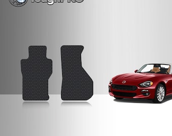 ToughPRO Front Mats Black For Fiat 124 Spider All Weather Custom Fit 2017-2020