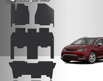ToughPRO Floor + 3rd Row Black For Chrysler Pacifica Hybrid 2nd Row Bucket 2021-2023 Limited Trim Only