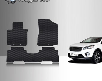 ToughPRO Floor Mats Black For KIA Sorento All Weather Custom Fit 2014-2015