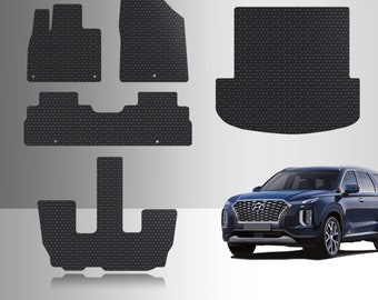 ToughPRO Full Set Floor Mats Black For Hyundai Palisade Bucket All Weather Custom Fit 2020-2025