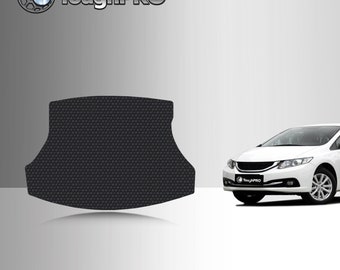 ToughPRO Cargo Mat Black For Honda Civic All Weather Custom Fit 2012-2015
