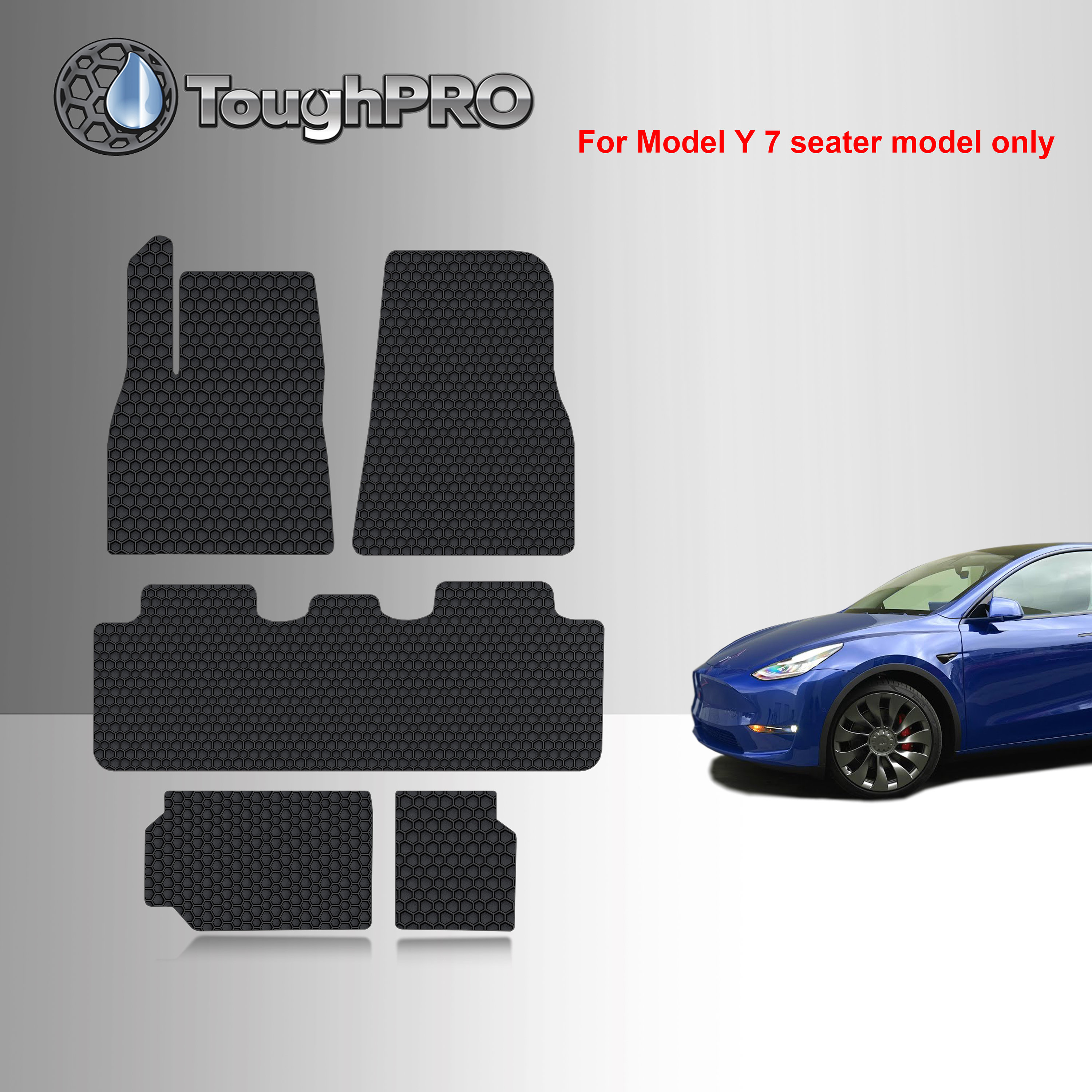 ToughPRO Floor Mats Black Rubber For 2021 Tesla Model Y Etsy