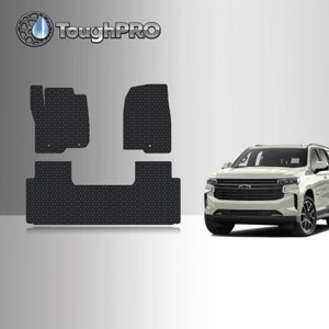ToughPRO Floor Mats Black For Chevrolet Tahoe All Weather 2021-2025