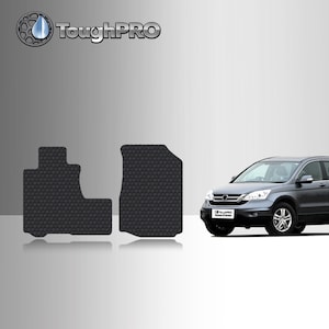 ToughPRO Front Mats Black For Honda CR-V All Weather Custom Fit 2007-2011