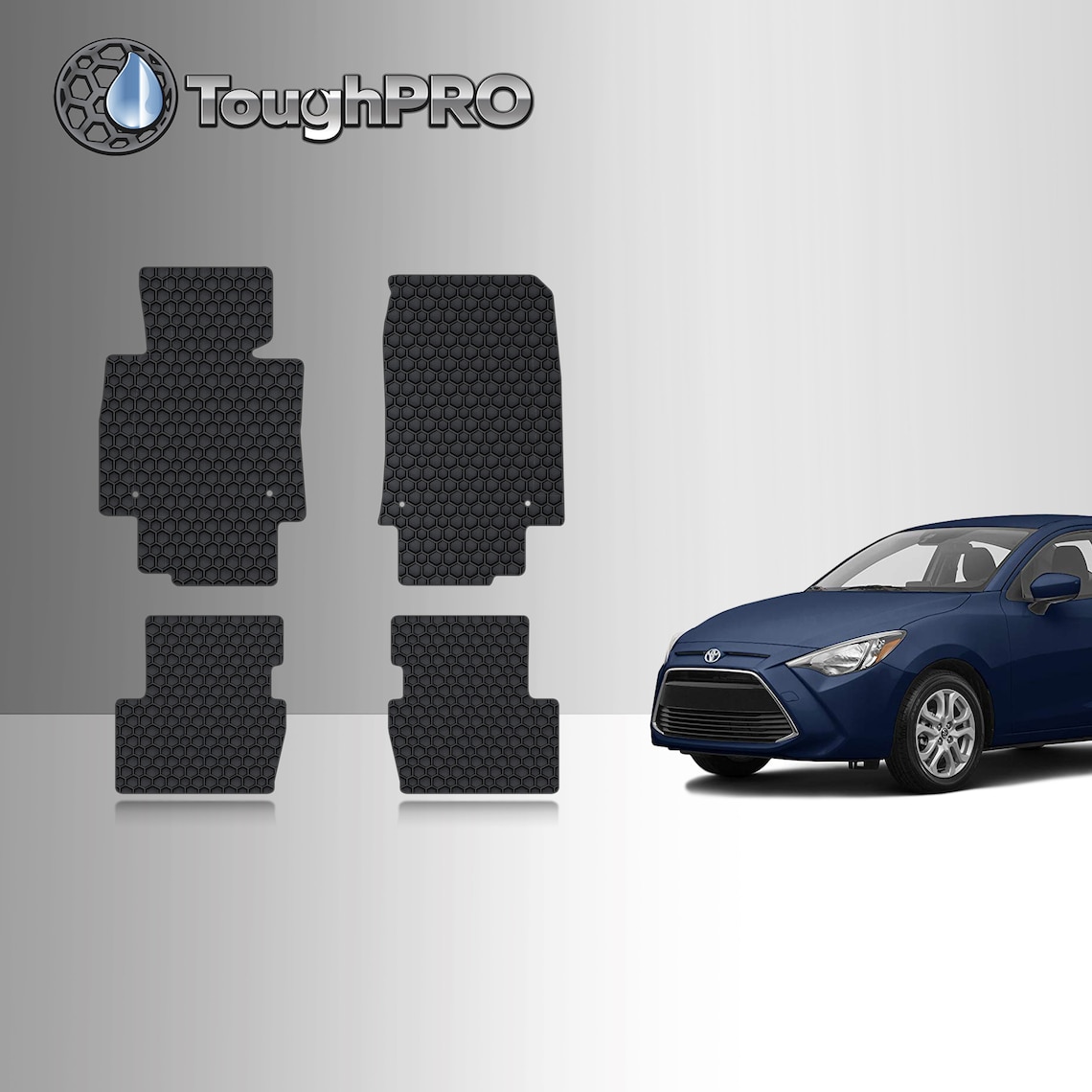 Toughpro Floor Mats Black for Toyota Yaris Ia All Weather Etsy