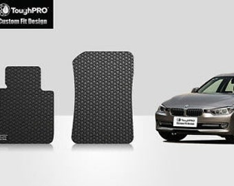 ToughPRO Front Mats Black For BMW 3 Series Convertible All Weather 2012-2018