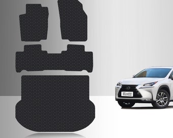 ToughPRO Full Set Floor Mats Black For Lexus NX200t All Weather Custom Fit 2015-2021