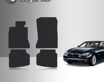ToughPRO Floor Mats Black For BMW 7 Series All Weather Custom Fit 2009-2015