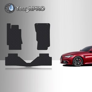 ToughPRO Floor Mats Black For Alfa Romeo Giulia AWD Q4 All Weather 2017-2025