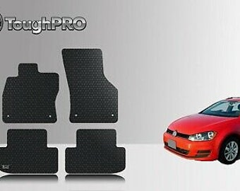 ToughPRO Floor Mats Black For Volkswagen Golf Sportwagen All Weather 2016-2022