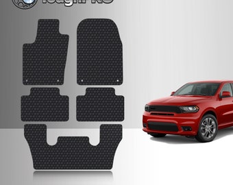 ToughPRO Heavy Duty Black Rubber Floor Mats For Dodge Durango 2016-2025 - Custom Fit, 1st & 2nd Row
