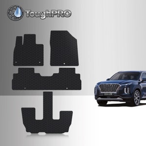 ToughPRO Floor Mats + 3rd Row Black For KIA Telluride All Weather 2020-2025