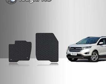 ToughPRO Front Mats Black For Ford Edge All Weather Custom Fit 2015-2024