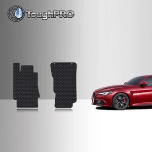 ToughPRO Front Mats Black For Alfa Romeo Giulia AWD Q4 All Weather 2017-2025