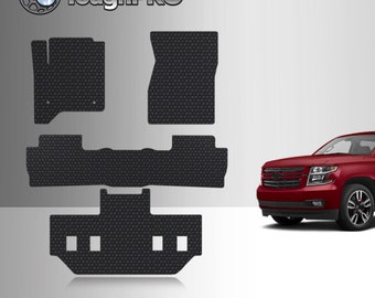 ToughPRO Floor Mats + 3rd Row Black For Chevrolet Suburban Bucket 2015-2020