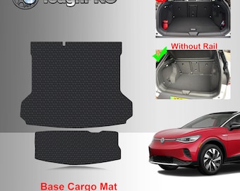 ToughPRO Cargo Mat + Storage Mat Black For Volkswagen ID.4 No Rails All Weather Custom Fit 2021-2025