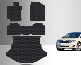 ToughPRO Full Set Floor Mats Black For Toyota Venza All Weather Custom Fit 2009-2016