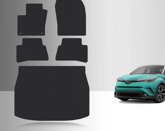 ToughPRO Full Set Floor Mats Black For Toyota C-HR All Weather Custom Fit 2018-2022