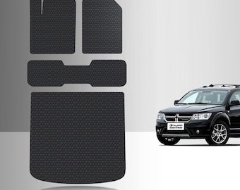 ToughPRO Full Set Floor Mats Black For Dodge Journey All Weather Custom Fit 2009-2020