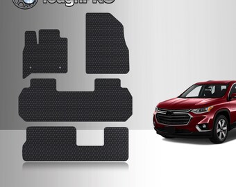 ToughPRO Floor Mats + 3rd Row Black For Chevrolet Traverse Bench 2018-2023