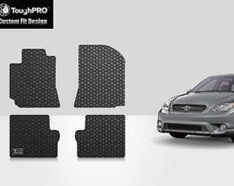 ToughPRO Floor Mats Black For Toyota Matrix All Weather Custom Fit 2003-2008