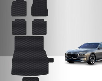 ToughPRO Full Set Floor Mats Black For BMW I7 (For 2nd row Executive Lounge Seating) All Weather Custom Fit 2023-2025