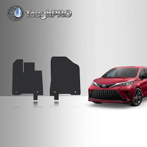 ToughPRO Front Mat Set Black For Toyota Sienna All Weather 2021-2025