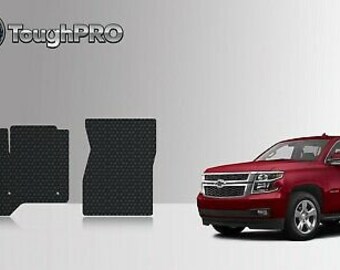 ToughPRO Front Mats Black For Chevrolet Suburban All Weather 2021-2025