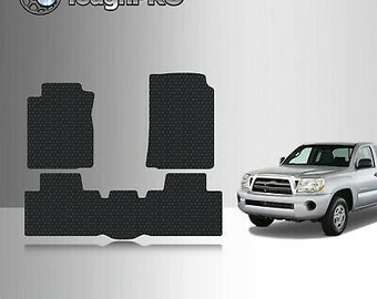 ToughPRO Floor Mats Black For Toyota Tacoma Access Cab All Weather 2005-2011