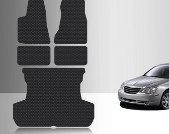 ToughPRO Full Set Floor Mats Black For Chrysler 300 All Weather Custom Fit 2005-2010