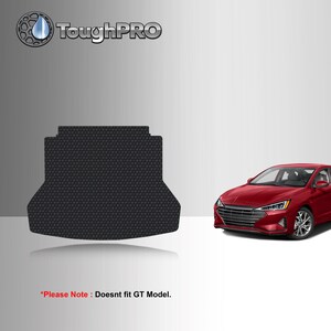 ToughPRO Cargo Mat Black For Hyundai Elantra All Weather Custom Fit 2017-2020