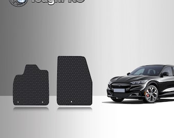 ToughPRO Front Mats Black For Ford Mustang Mach-E All Weather Custom Fit 2021-2024