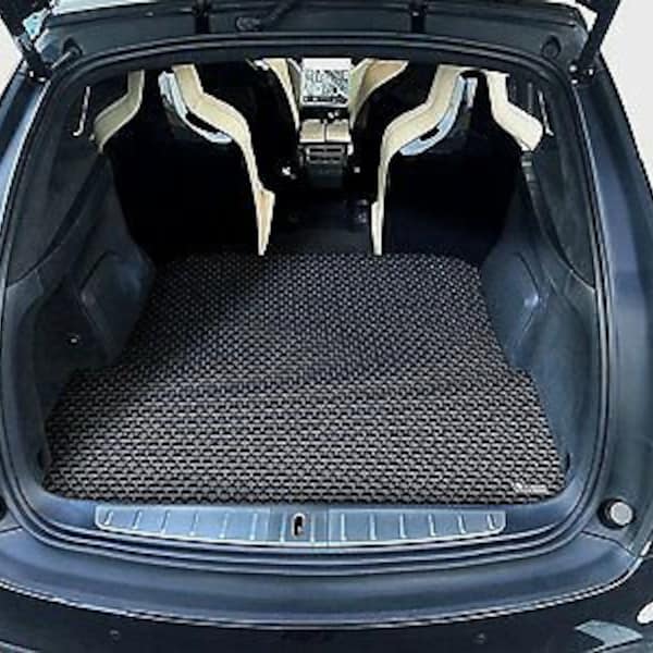 ToughPRO Black Rubber For 2017-2020 Tesla Model X Trunk Mat (Don't fit 5 Seater)