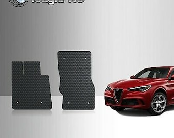 ToughPRO Front Mats Black For Alfa Romeo Stelvio All Weather 2018-2025