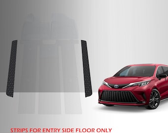 ToughPRO Side Floor Mats Only Black For Toyota Sienna All Weather 2021-2025
