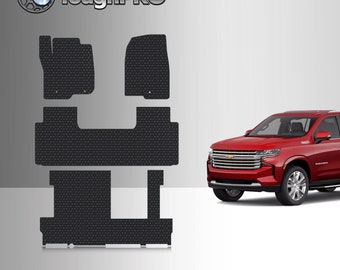 ToughPRO Floor Mats + 3rd Row Black For Chevrolet Suburban 2nd Row Bench 2021-2025