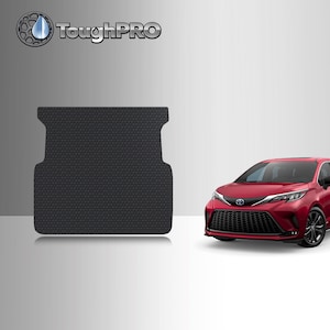 ToughPRO Cargo Mat Black For Toyota Sienna 3rd Row Fold Down 2021-2025